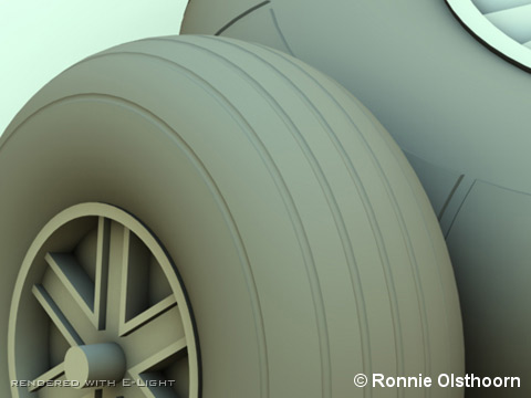 Close-up of the E-Light render