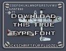 Download the Blockschrift f�r Flugzeuge True Type Font