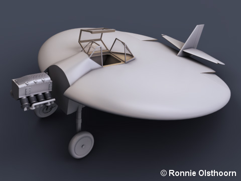 The Artur-Sack As 6 V1 disc-wing aircraft