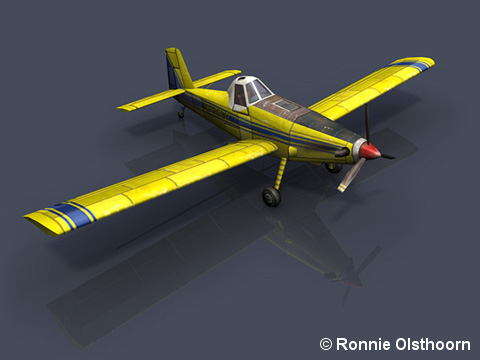 A rendered view of the AT-502B low-poly game model