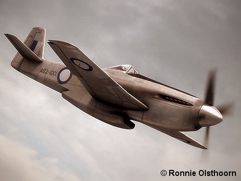 The prototype CA-15 in its authentic colours of 1945