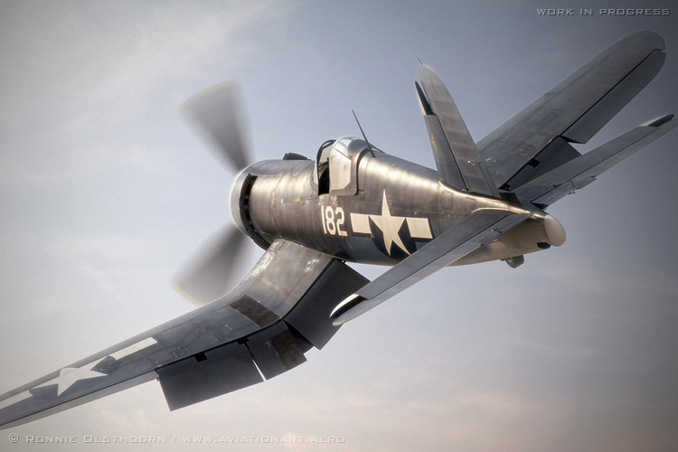 FG-1A Corsair work-in-progress
