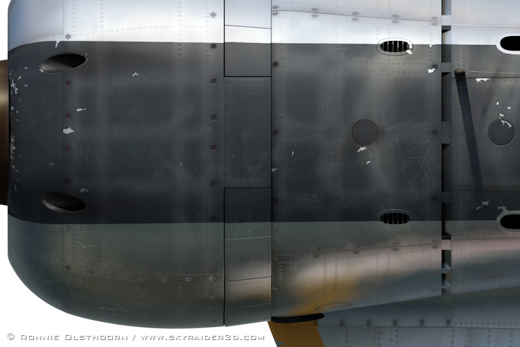 Ki-44-II Hei top profile detail